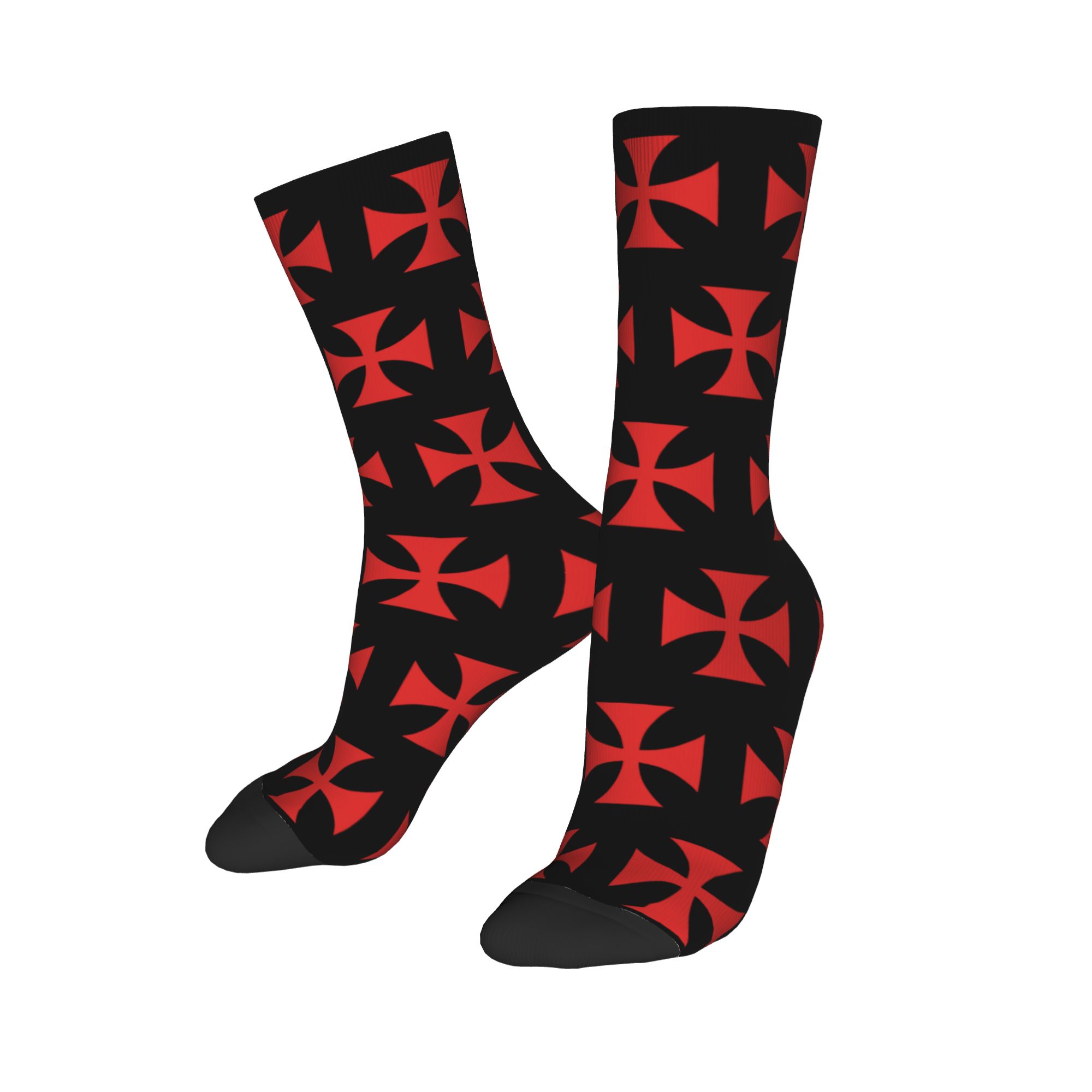 Custom Red Templar Cross Knigh - Dress Sock Men ulasan dan harga